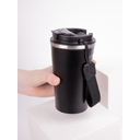 Смарт-стакан с заменяемой батареей tellMug, ver.2, черный для нанесения логотипа