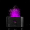 Увлажнитель-ароматизатор с имитацией пламени Fuego ver.2, черный для нанесения логотипа