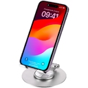Подставка для смартфона Smartic, серебристая для нанесения логотипа