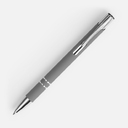 Ручка шариковая Keskus Soft Touch, серая для нанесения логотипа