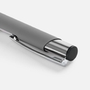 Ручка шариковая Keskus Soft Touch, серая для нанесения логотипа