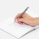 Ручка шариковая Keskus Soft Touch, серая для нанесения логотипа