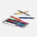 Ручка шариковая Keskus Soft Touch, серая для нанесения логотипа