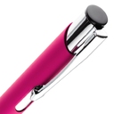 Ручка шариковая Keskus Soft Touch, розовая для нанесения логотипа