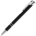 Ручка шариковая Keskus Soft Touch, черная для нанесения логотипа