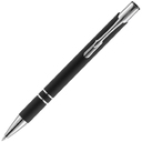 Ручка шариковая Keskus Soft Touch, черная для нанесения логотипа
