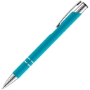 Ручка шариковая Keskus Soft Touch, бирюзовая для нанесения логотипа