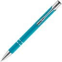 Ручка шариковая Keskus Soft Touch, бирюзовая для нанесения логотипа