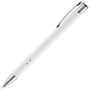Ручка шариковая Keskus Soft Touch, белая для нанесения логотипа