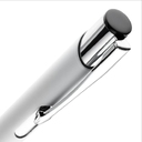 Ручка шариковая Keskus Soft Touch, белая для нанесения логотипа