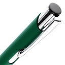 Ручка шариковая Keskus Soft Touch, зеленая для нанесения логотипа