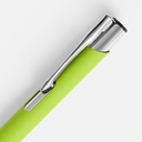 Ручка шариковая Keskus Soft Touch, зеленое яблоко для нанесения логотипа