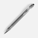 Ручка шариковая Pointer Soft Touch со стилусом, серая для нанесения логотипа