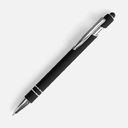 Ручка шариковая Pointer Soft Touch со стилусом, черная для нанесения логотипа