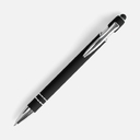 Ручка шариковая Pointer Soft Touch со стилусом, черная для нанесения логотипа
