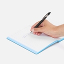 Ручка шариковая Pointer Soft Touch со стилусом, черная для нанесения логотипа
