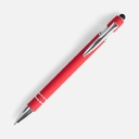 Ручка шариковая Pointer Soft Touch со стилусом, красная для нанесения логотипа