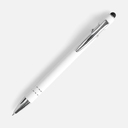 Ручка шариковая Pointer Soft Touch со стилусом, белая для нанесения логотипа