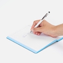 Ручка шариковая Pointer Soft Touch со стилусом, белая для нанесения логотипа