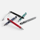 Ручка шариковая Pointer Soft Touch со стилусом, зеленая для нанесения логотипа