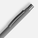 Ручка шариковая Atento Soft Touch, серая для нанесения логотипа