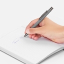 Ручка шариковая Atento Soft Touch, серая для нанесения логотипа