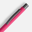 Ручка шариковая Atento Soft Touch, розовая для нанесения логотипа
