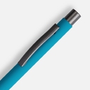 Ручка шариковая Atento Soft Touch, бирюзовая для нанесения логотипа