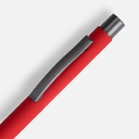 Ручка шариковая Atento Soft Touch, красная для нанесения логотипа