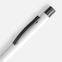 Ручка шариковая Atento Soft Touch, белая для нанесения логотипа