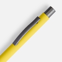 Ручка шариковая Atento Soft Touch, желтая для нанесения логотипа