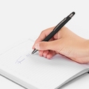 Ручка шариковая Atento Soft Touch Stylus со стилусом, черная для нанесения логотипа