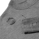 Джемпер оверсайз унисекс Grunge в сумке, серый, размер L/XL для нанесения логотипа
