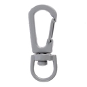 Застежка-карабин Snap Hook, S, серая для нанесения логотипа