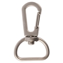 Застежка-карабин Snap Hook, M, серебристая для нанесения логотипа