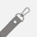 Застежка-карабин Snap hook, M, серебристая (хром) для нанесения логотипа