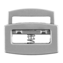 Фиксатор для шнура Latch, серебристый для нанесения логотипа