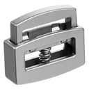 Фиксатор для шнура Latch, серебристый для нанесения логотипа
