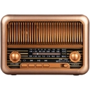 Bluetooth-колонка с радио Beatnik, коричневая для нанесения логотипа