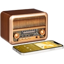Bluetooth-колонка с радио Beatnik, коричневая для нанесения логотипа