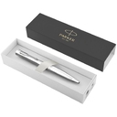 Ручка шариковая Parker Urban Twist Metro Metallic CT, серебристая для нанесения логотипа