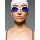 Очки для плавания Swimatic, синие с белым для нанесения логотипа