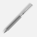 Ручка шариковая Eyeshot Soft Touch, серая для нанесения логотипа