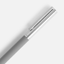 Ручка шариковая Eyeshot Soft Touch, серая для нанесения логотипа