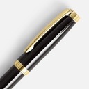 Ручка шариковая Letra Gold, глянцевая, черная для нанесения логотипа