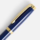 Ручка шариковая Letra Gold, глянцевая, темно-синяя для нанесения логотипа