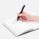 Ручка шариковая Inkolor, черная с фиолетовым для нанесения логотипа