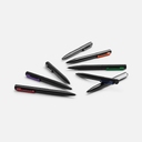 Ручка шариковая Inkolor, черная с фиолетовым для нанесения логотипа