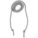 Круглый шнур Lasso L, серый, 130 см для нанесения логотипа