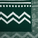Плед Elnik, зеленый с молочно-белым для нанесения логотипа